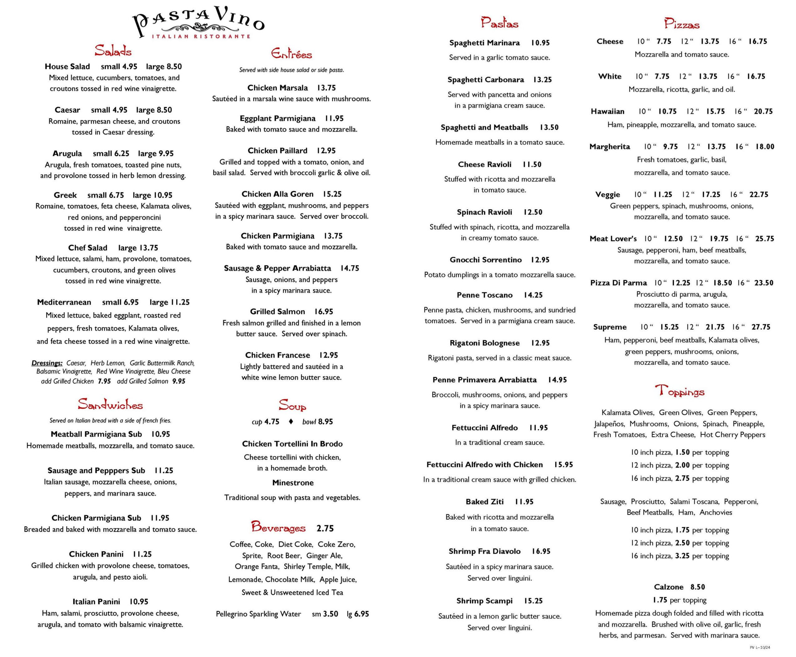 Lunch Menu 11.26